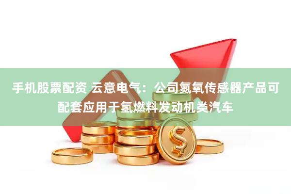 手机股票配资 云意电气：公司氮氧传感器产品可配套应用于氢燃料发动机类汽车